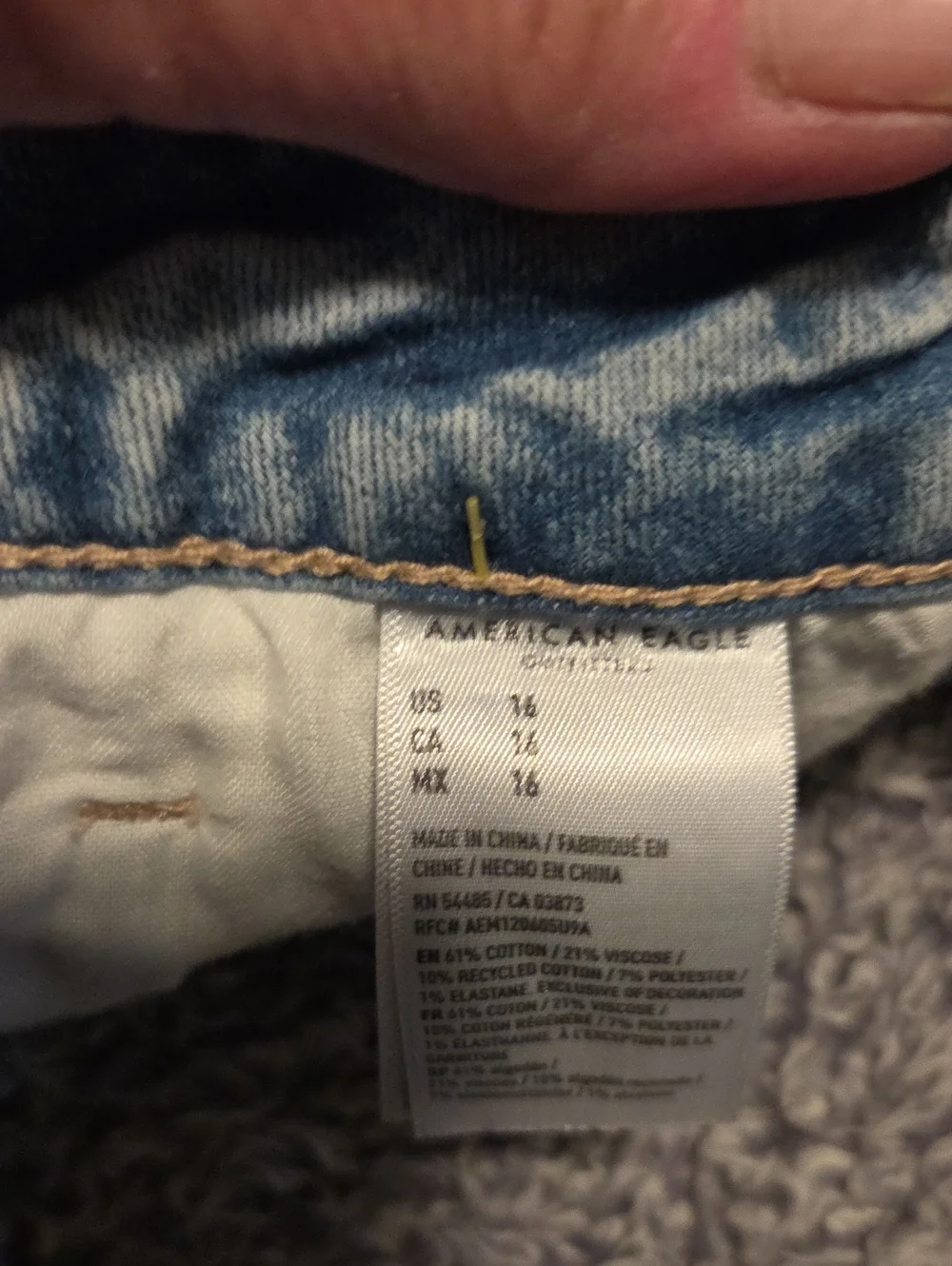 American Eagle High Rise Shortie Shorts